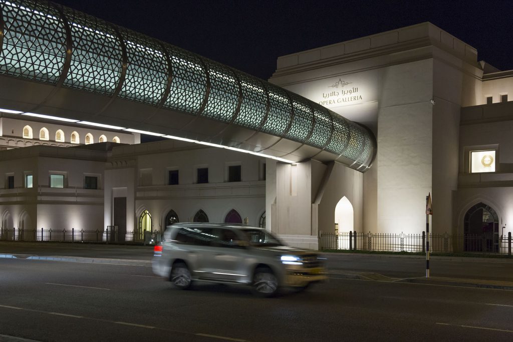 pedestrian bridge over roadway