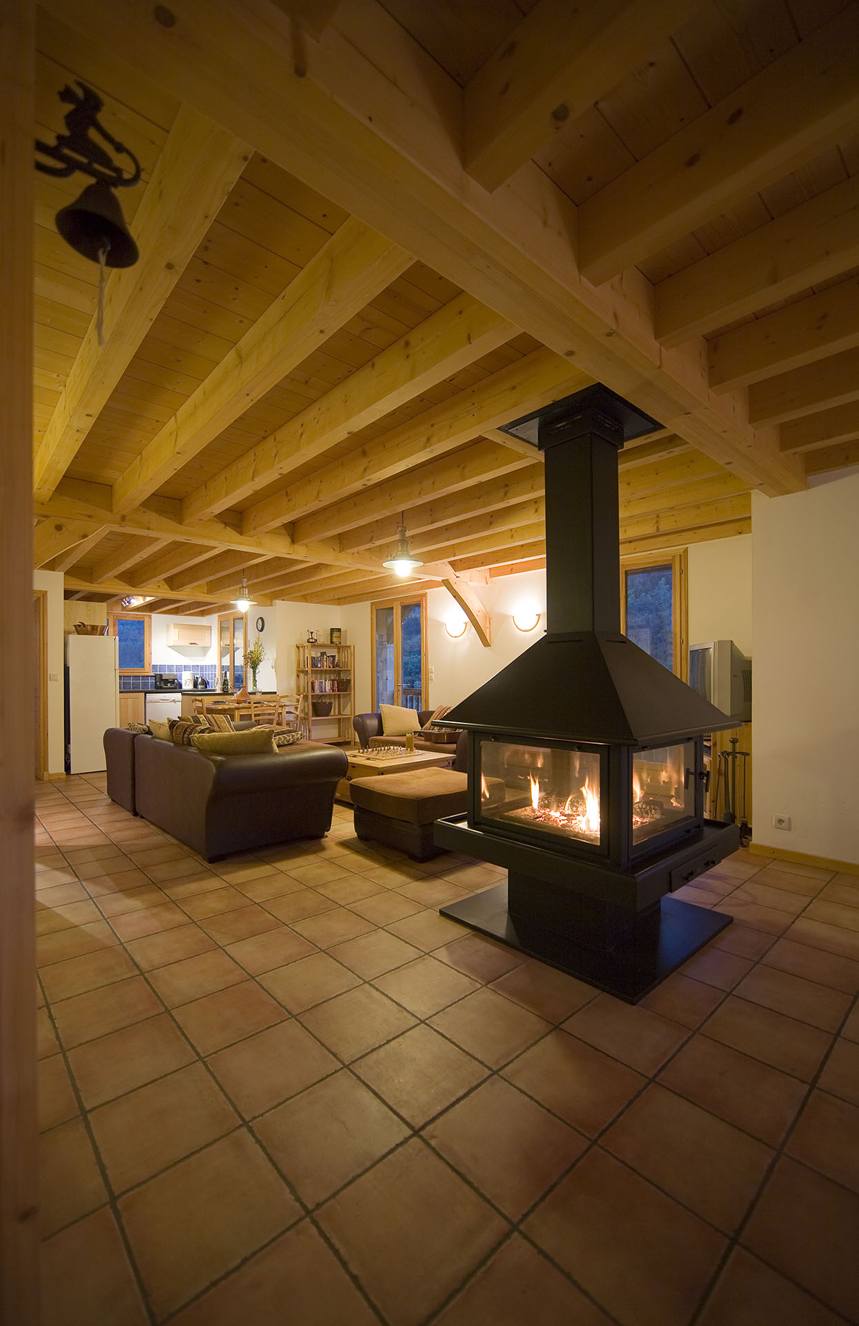 Main living area within chalet