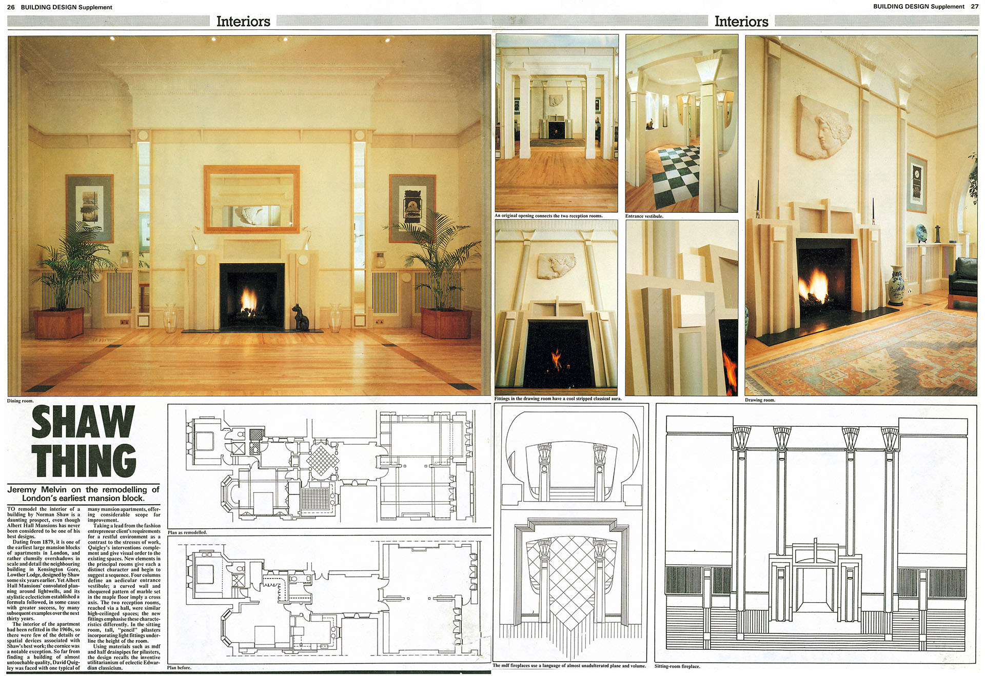 Albert Hall Mansions - Building Design